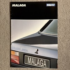 Seat Malaga 1.2 Special 1989 UK Market Sales Brochure