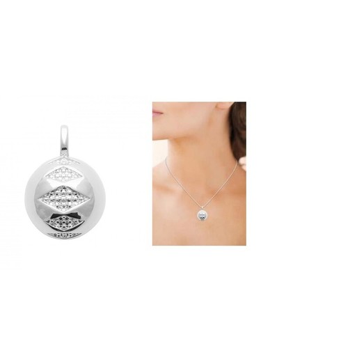 Collier De Perle Blanche Naturelle ,argent 925- Aria - Perle Eternelle