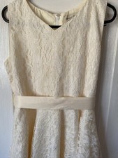 Girls Cream Bridesmaid Dress Size 170 Cm Fully Lined