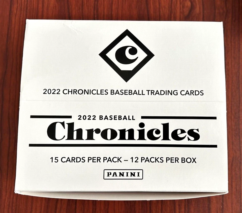 2022 Panini Chronicles Baseball 15 Card Jumbo Value Pack Box -  12 SEALED Packs - Image 2 of 3