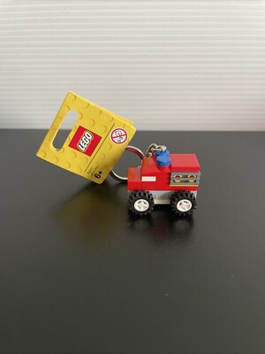 Lego Firetruck Fire Truck Engine Firefighter Keychain Key Ring 850952 Bag Charm
