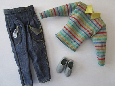 Mattel Vintage 1985 Barbie Boyfriend KEN Twice As Nice Jeans Outfit N/M