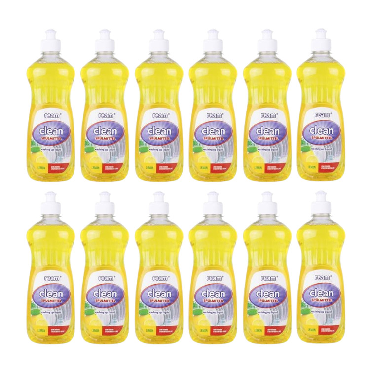 12x Spülmittel Spüli Geschirrreiniger Küchenreiniger Handspülmittel 500ml lemon