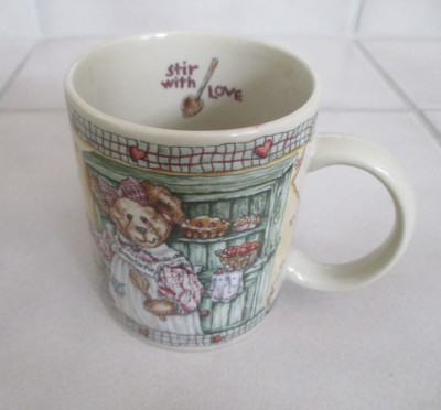 Boyds Bear Collection Bearware Pottery 2000 STIR WITH LOVE FriendshipCoffee Mug