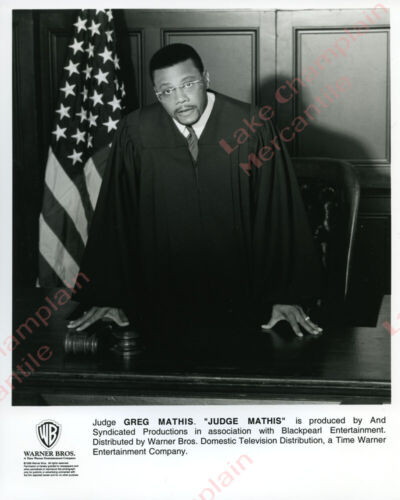 JUDGE GREG MATHIS Press Photo 8X10 original publicity photo tv court show #1 - Afbeelding 1 van 1