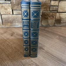 Wuthering Heights & Pompeii International Collector's Library Leaflet HC Books