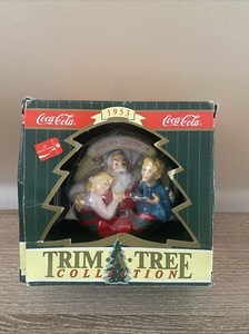 Vintage Coca Cola Santa Christmas Ornament 1953 The Pause That Refreshes.