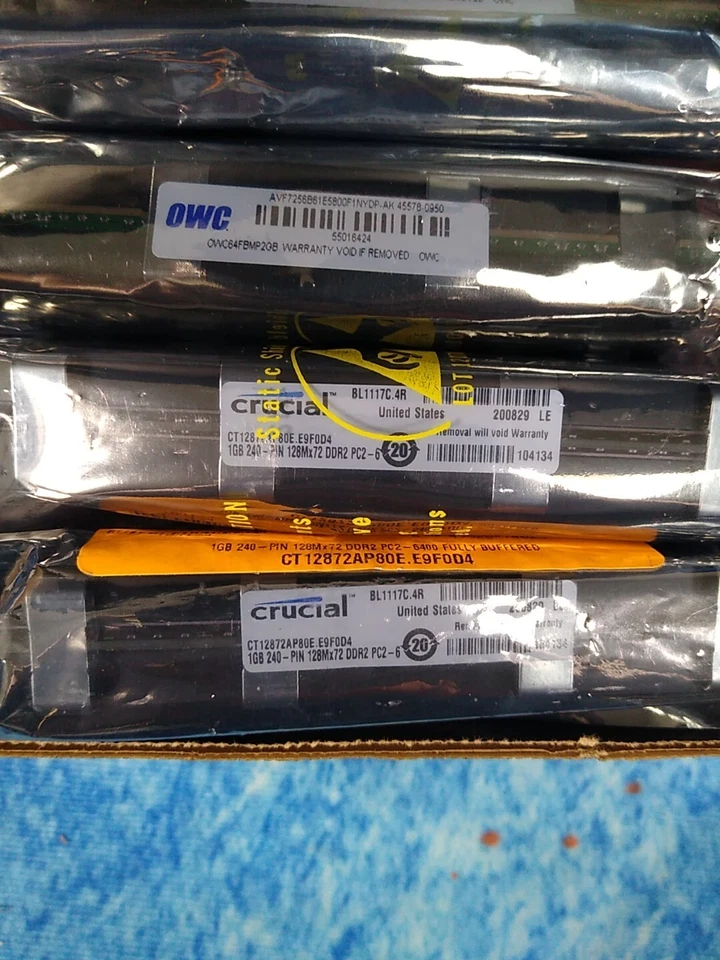 Crucial 4GB FB DIMM KIT (1GBx4) Pc2-6400 Mac Pro 2008 8 Core - Image 4 of 4