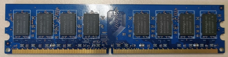 Nanya memoria RAM NT2GT64U8HD0BY-AD PC2-6400 2GB DDR2 800MHz - Immagine 3 di 3