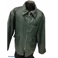 Vtg 70 80's BP British Petroleum Insulated Nylon Work Coat OIL GAS Shop Jacket