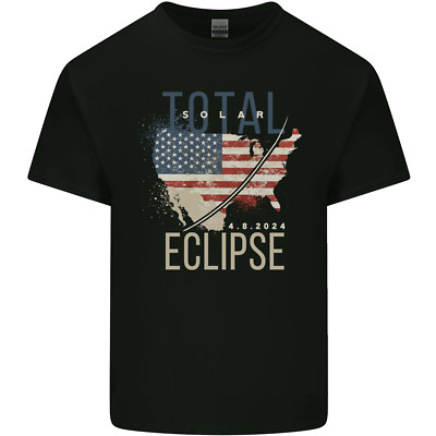 USA Total Solar Eclipse Herren Maglietta Tee Top