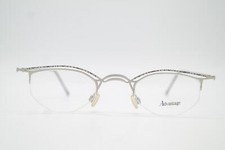 Vintage Glasses Advantage 8069 Silver Black Half-Rim Eyeglass Frame