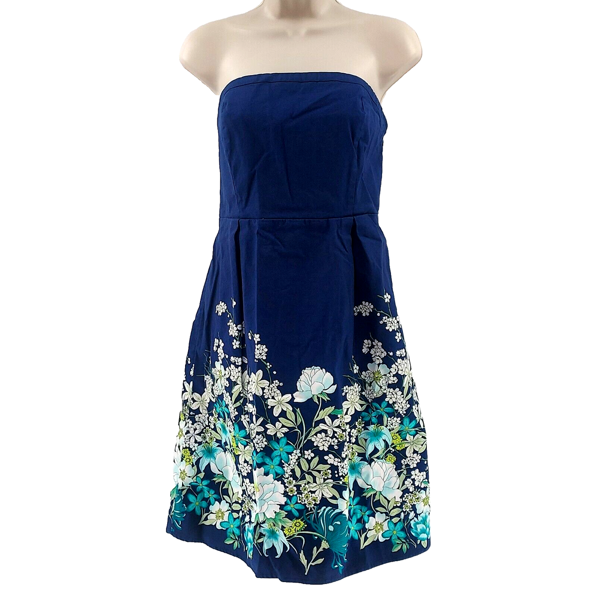 navy blue strapless cotton dress Sorority Formal Dress | Eden Strapless Maxi Dress