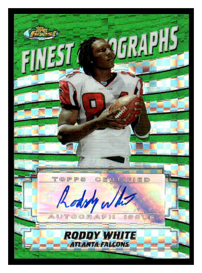 Roddy White Finest Autographs #FARW Xfractor