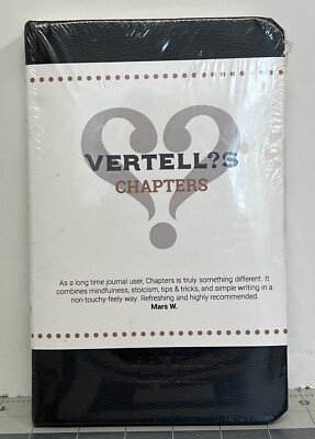 Vertellis Chapters 13-Week Self Care Journal Mindfulness Positivity Leather NIP