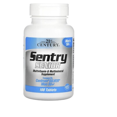 21st Century, Sentry Men50+, Multivitamin & Multimineral Supplement, 100 Tablets