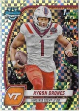 KYRON DRONES 2024 Bowman Chrome University 1st X-Fractor #119 Virginia Tech 🔥