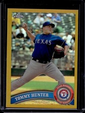 2011 Topps Chrome Tommy Hunter Gold Refractor #/50 Rangers