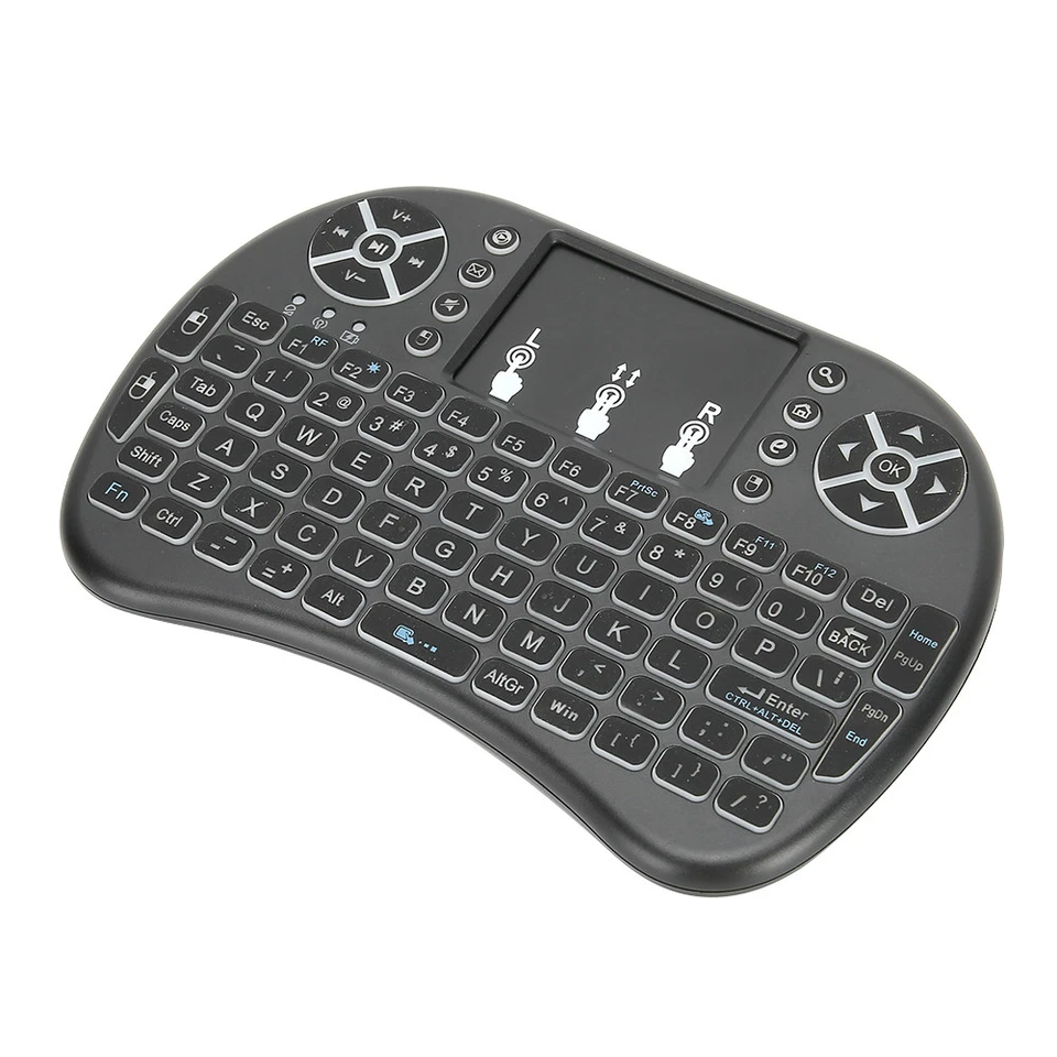 Mini Wireless Keyboard Remote 2.4G Usb Qwerty Dpi Adjustable For Tv AUU