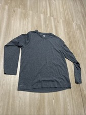 Athletic Works Dri Works Gray Long Sleeve T-Shirt Men  s Size M