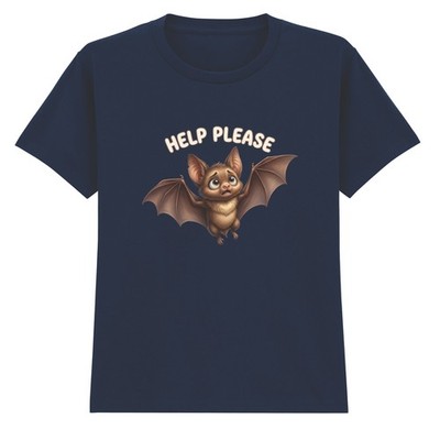 Help Please Jungen Mädchen Kinder T-Shirt Fledermaus Geburtstag Geschenk für Kinder