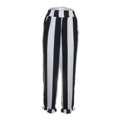 Collusion, Palazzohose, Größe: 36, Schwarz/Weiß, Polyester, Streifen, Damen #Zdl