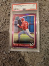 Panini 2018 Donruss Optic Shohei Ohtani #56 Rated Rookie Pink Prizm MINT PSA 9