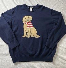 The Beaufort Bonnet Company Boys Isaac's Intarsia Sweater Navy Size 12