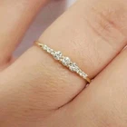 Round Cut Simulated Diamond Engagement Band Ring 14k Yellow Gold Plated Size 7