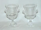 Two Loving Cups One Is Signed Steuben 6-3/4" High