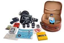 Bolex H16 Reflex 16mm Movie Camera 6 Lenses Cine-Xenon Tested w/ Case
