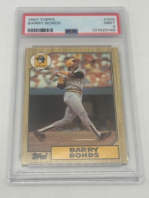 1987 TOPPS #320 BARRY BONDS ROOKIE RC PSA 9