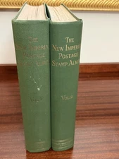 Stanley Gibbons 'The New Imperial'  2-Vol Empty Stamp Album Set Unused Superb!