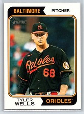 2023 Topps Heritage #570 Tyler Wells Baltimore Orioles