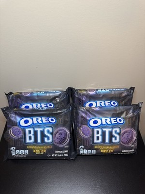 Oreo x BTS Brown Sugar Pancake Creme Sandwich Cookies, 10.68 oz Packs (4)