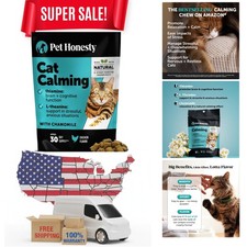 Calming Chews for Cats - Cat Anxiety Relief  Helps Reduce Stress - Behaviora...