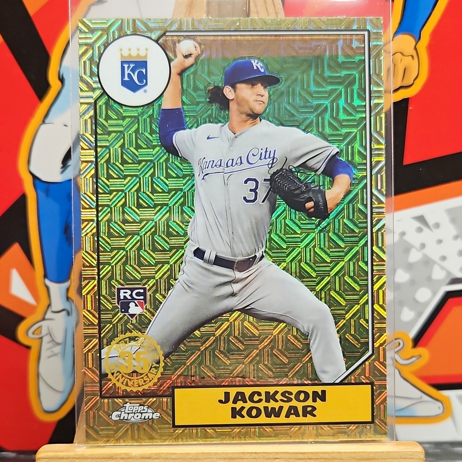 Topps 2022 Chrome 1987 35th Anniv Green Parallel Jackson Kowar RC T87C-96