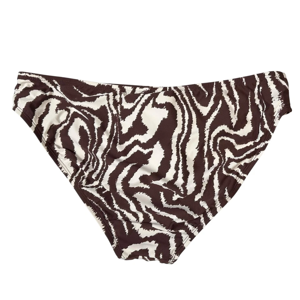 Nuevo con etiquetas Parte inferior de bikini hipster La Blanca Fierce Lines Java estampado animal talla 16 Foto 4 de 4