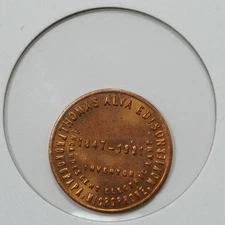Thomas Alva Edison Inventor Great Americans US Bicentennial Token (#3)
