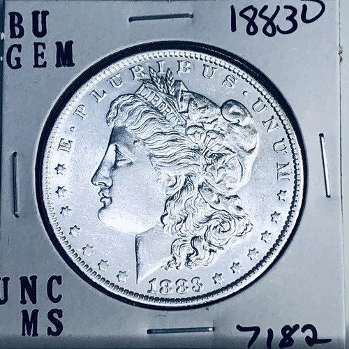 1883 O BU GEM MORGAN SILVER DOLLAR UNC MS+++ U.S. MINT RARE COIN 7182