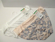 Warners Bikini panties microfiber with lace 2 pair size 7/L