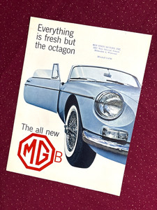 1963   "The All New MG B Midget"   Dealer Sales Brochure   A++