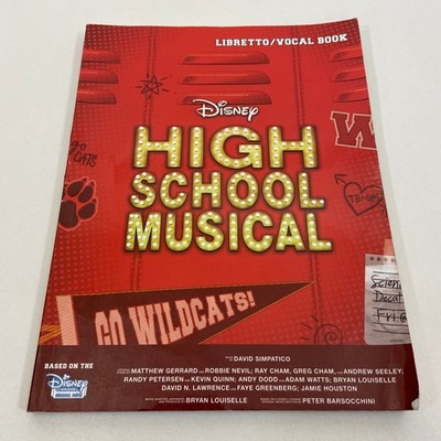 Disney's High School Musical One Act Edition Libretto Vocal Book David Simpatico