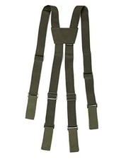 MELOTOUGH Tactical Suspenders Police Suspenders for Duty Belt with Army Green