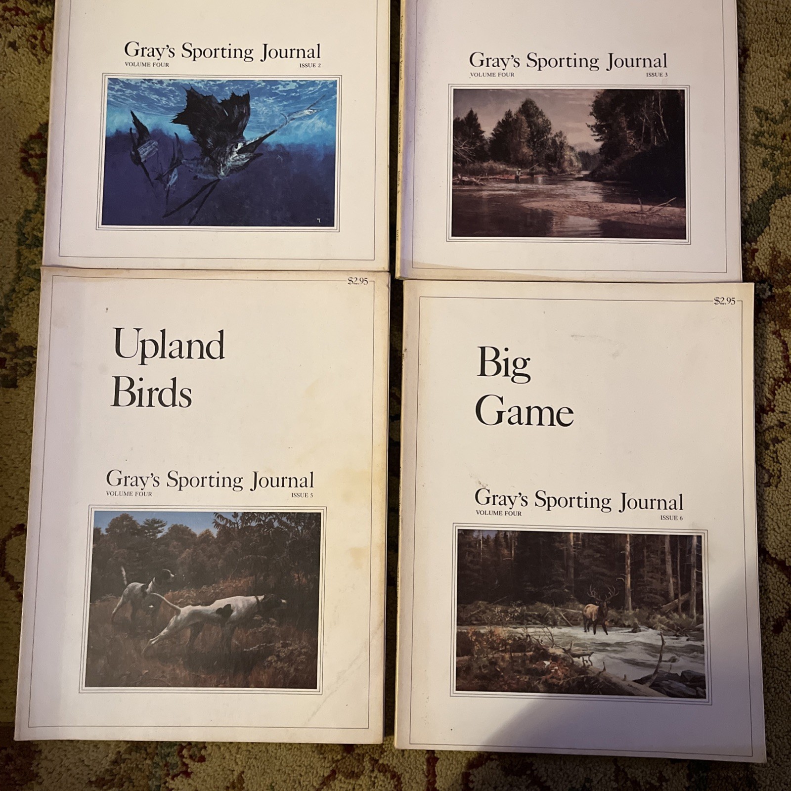Gray's Sporting Journal Magazine Volume Four 1979 Issues 2,3,5,6- (Lot of 4)