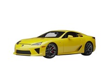 Autoart Lexus LFA Pearl Yellow with Red and Black Interior 1/18 Model Car