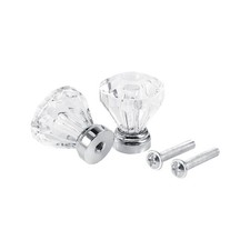 16PCS 25mm Crystal Knob Shining Acrylic Drawer Handle For Wardrobe Cabinet New