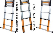 Teleskopleiter 3.27M | Mit SoftClose & AntiSlip das Original 3,81 Meter von