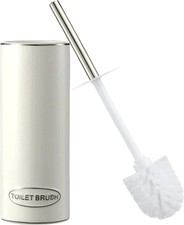 Bathroom Accessories Ceramic Toilet Brush Set - Toilet Bowl Brush and Holder Wh