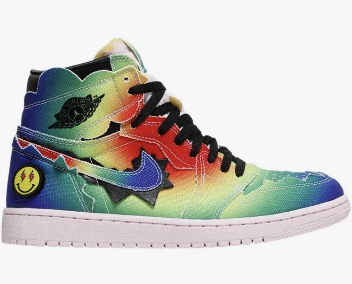 Jordan 1 Retro OG High x J Balvin Tie Dye - огромный выбор по